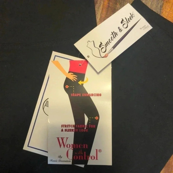 Women with Control Regular Tummy Control Cotton Jersey Leggings - Picture 3 of 10